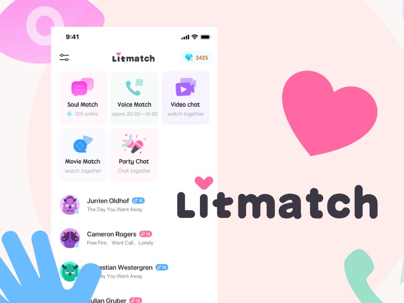 LitMatch — Z世代匿名匹配互动社交应用