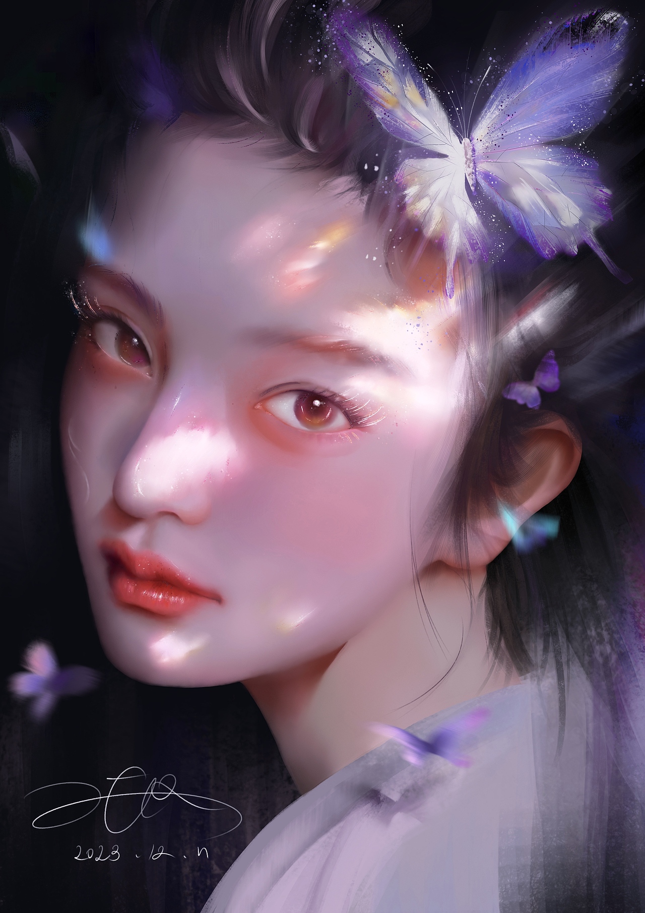 临摹AI作品，手绘（图ZMzc1MzE3ODky） - 创作习作 - 站酷设计师宗蓝桉原创素材 - 站酷ZCOOL