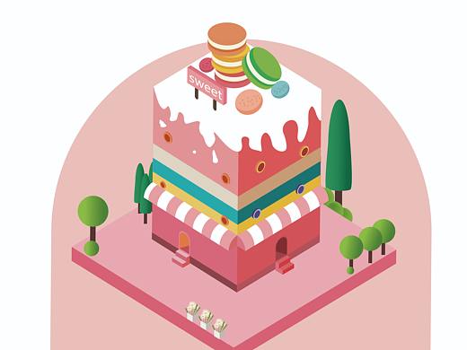 甜品屋（个人主页-ZNDE3NjUzODg=） - 新锐潮流插画 - 站酷设计师xpvvvv原创素材 - 站酷ZCOOL