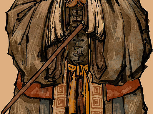 戲畫水滸之鬼臉兒杜興（個(gè)人主頁-ZNjUzMzg1MDg=） - 藝術(shù)插畫 - 站酷設(shè)計(jì)師河童吃辣椒原創(chuàng)素材 - 站酷ZCOOL