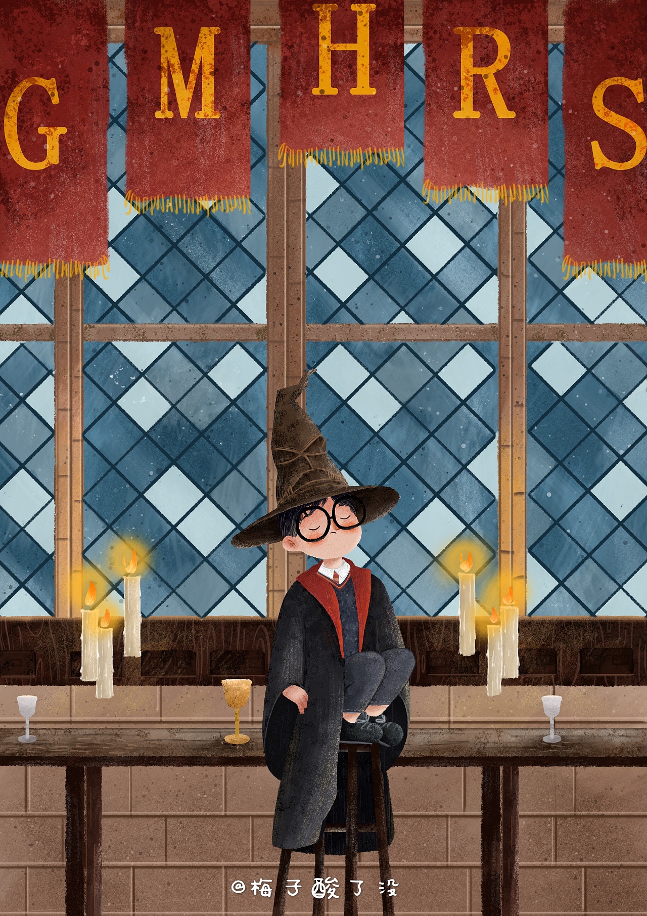 哈利波特|插画|创作习作|半月插画 - 原创作品 - 站酷 (zcool)