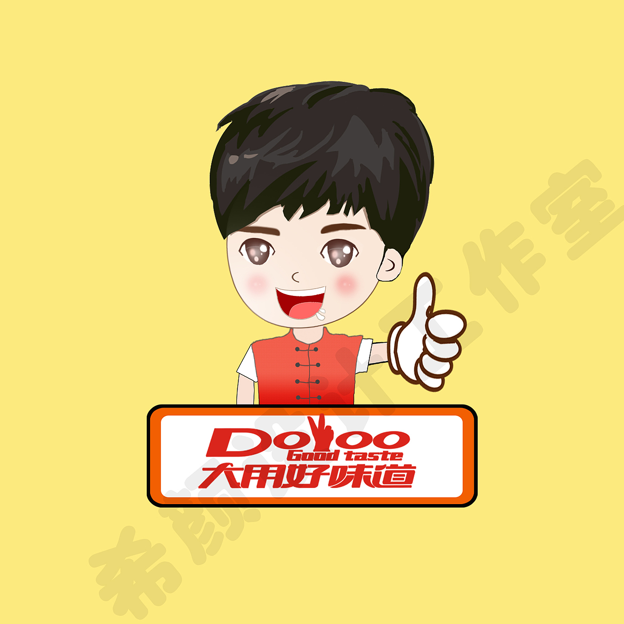 餐饮行业人物卡通形象设计作品|平面|logo|希颜品牌设计_原创作品