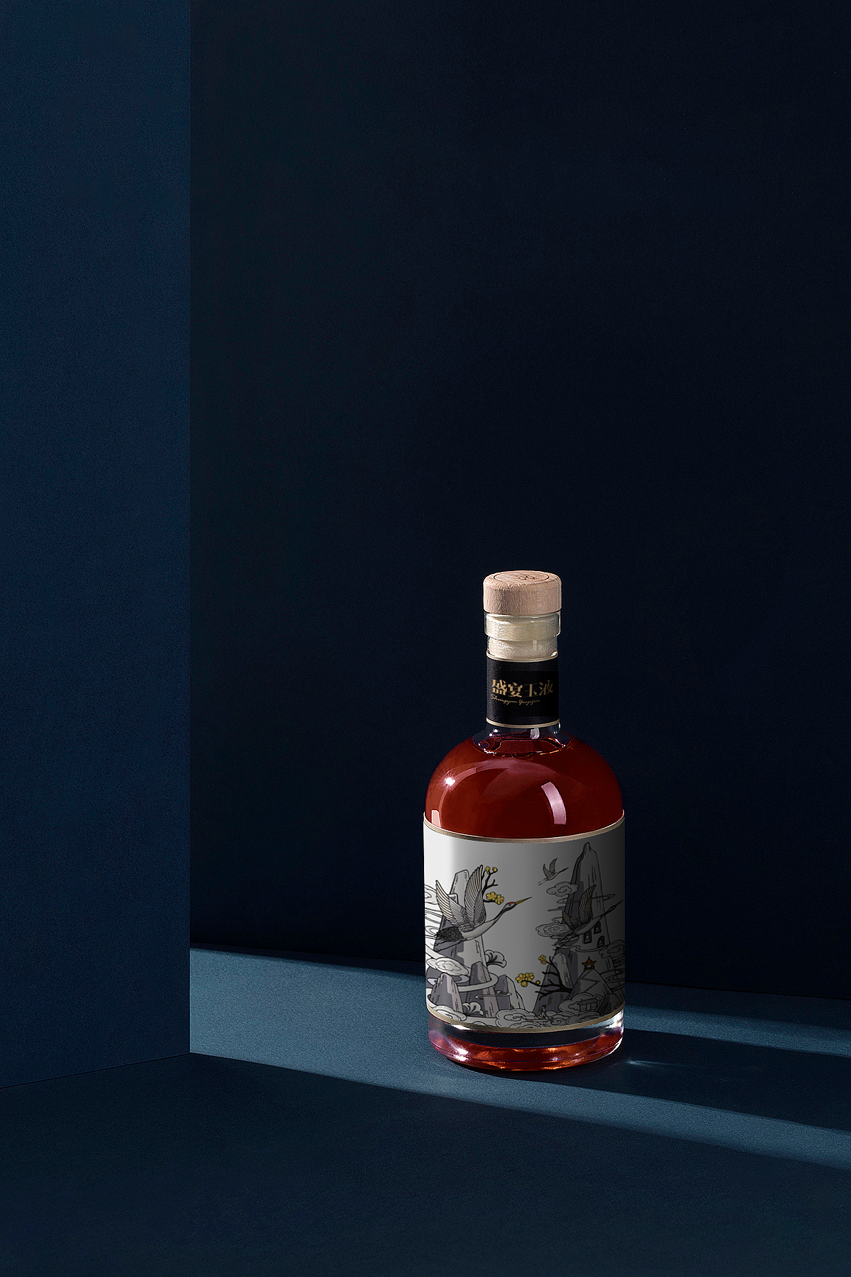 白酒-插画包装设计