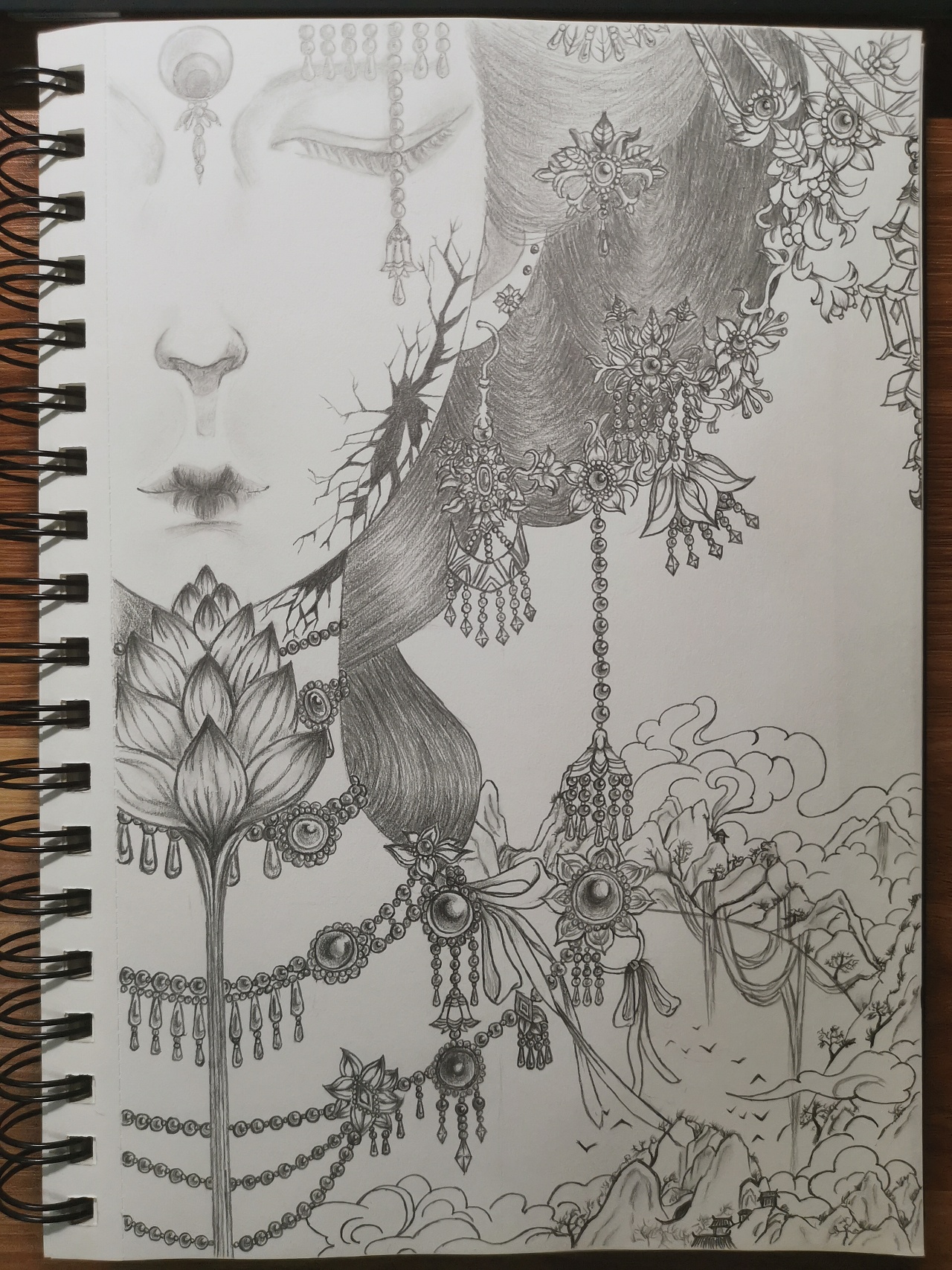 古风素描|纯艺术|绘画|pong1014 - 临摹作品 - 站酷 (zcool)