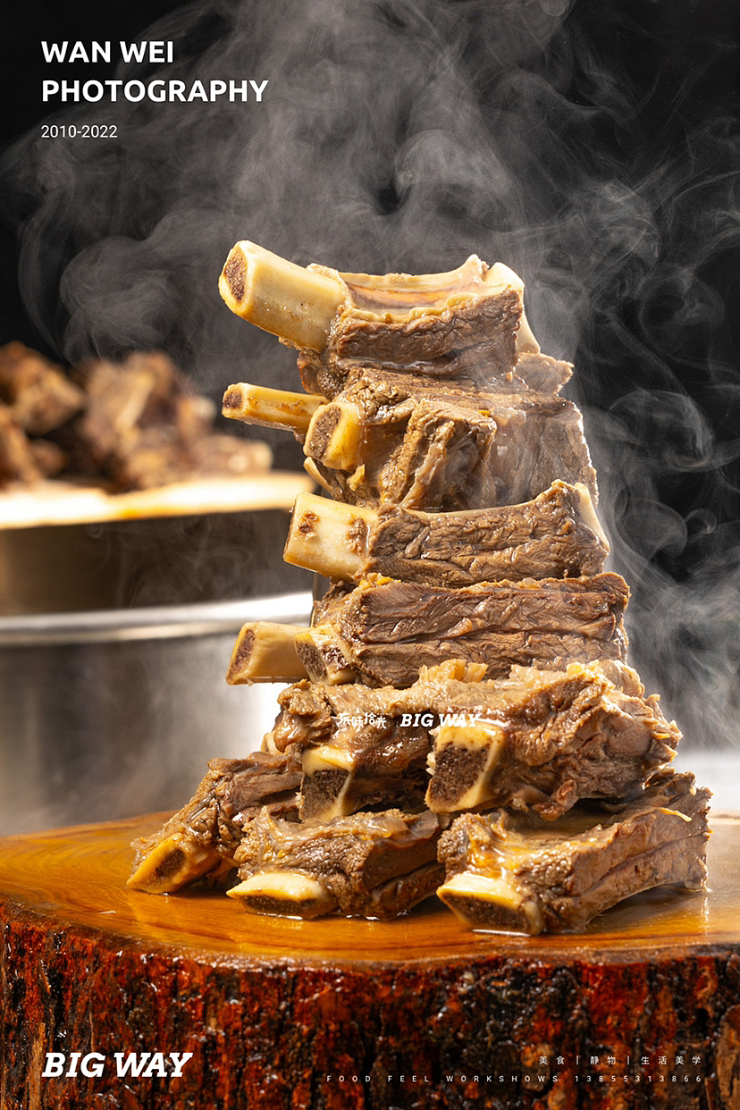 喝汤吃肉啃肋排 汤浓肉厚忒实在｜穆老六牛店×BIG WAY（图ZMzIzMDg5MTky） - 美食摄影 - 站酷设计师玩味拾光原创素材 - 站酷ZCOOL