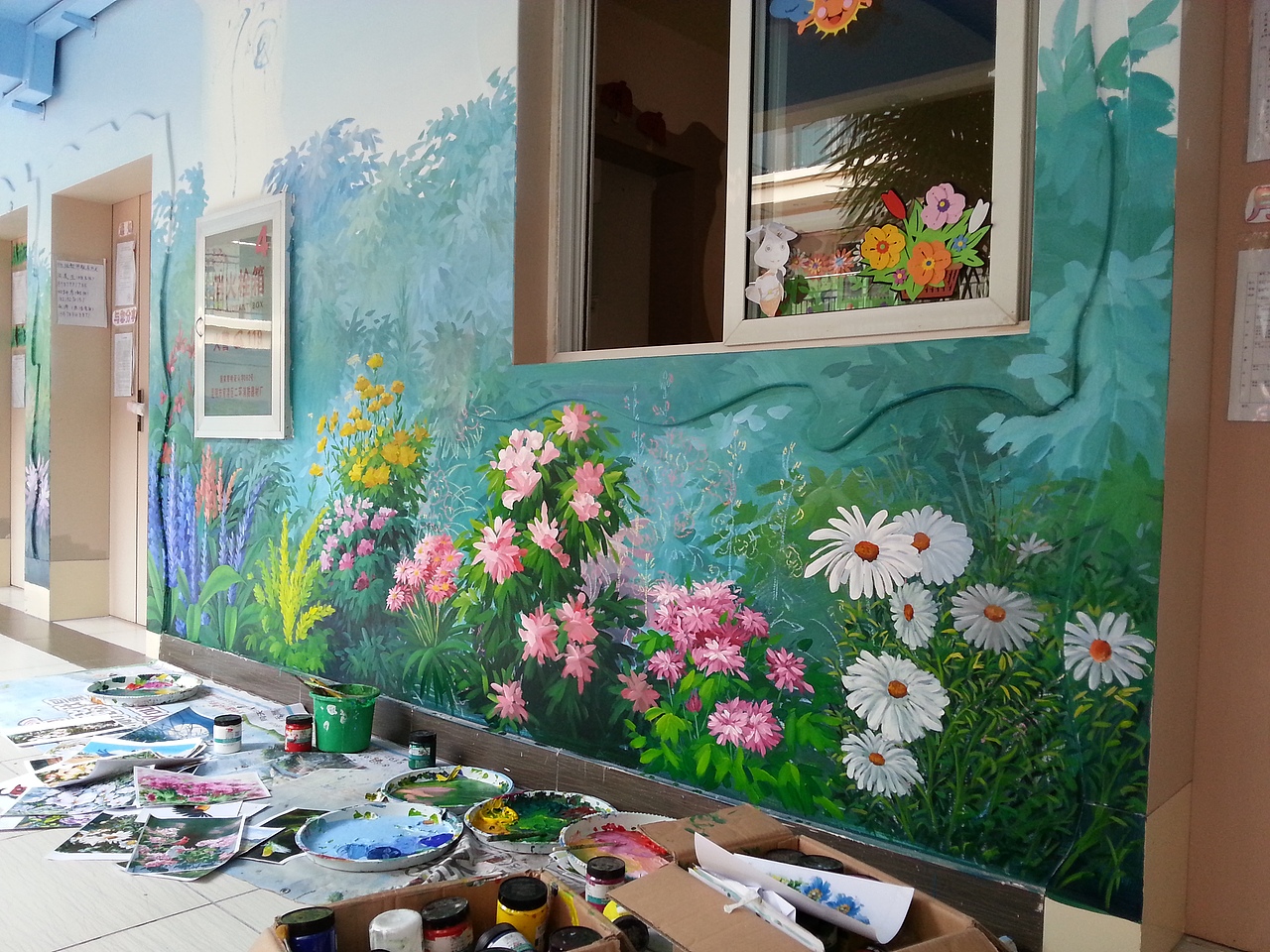 细心工作,感受绘画,感恩生命,基准与质量取决于我们的心——锦泰彩绘