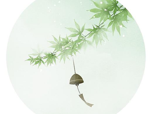 【中国风插画】枫叶铃铛