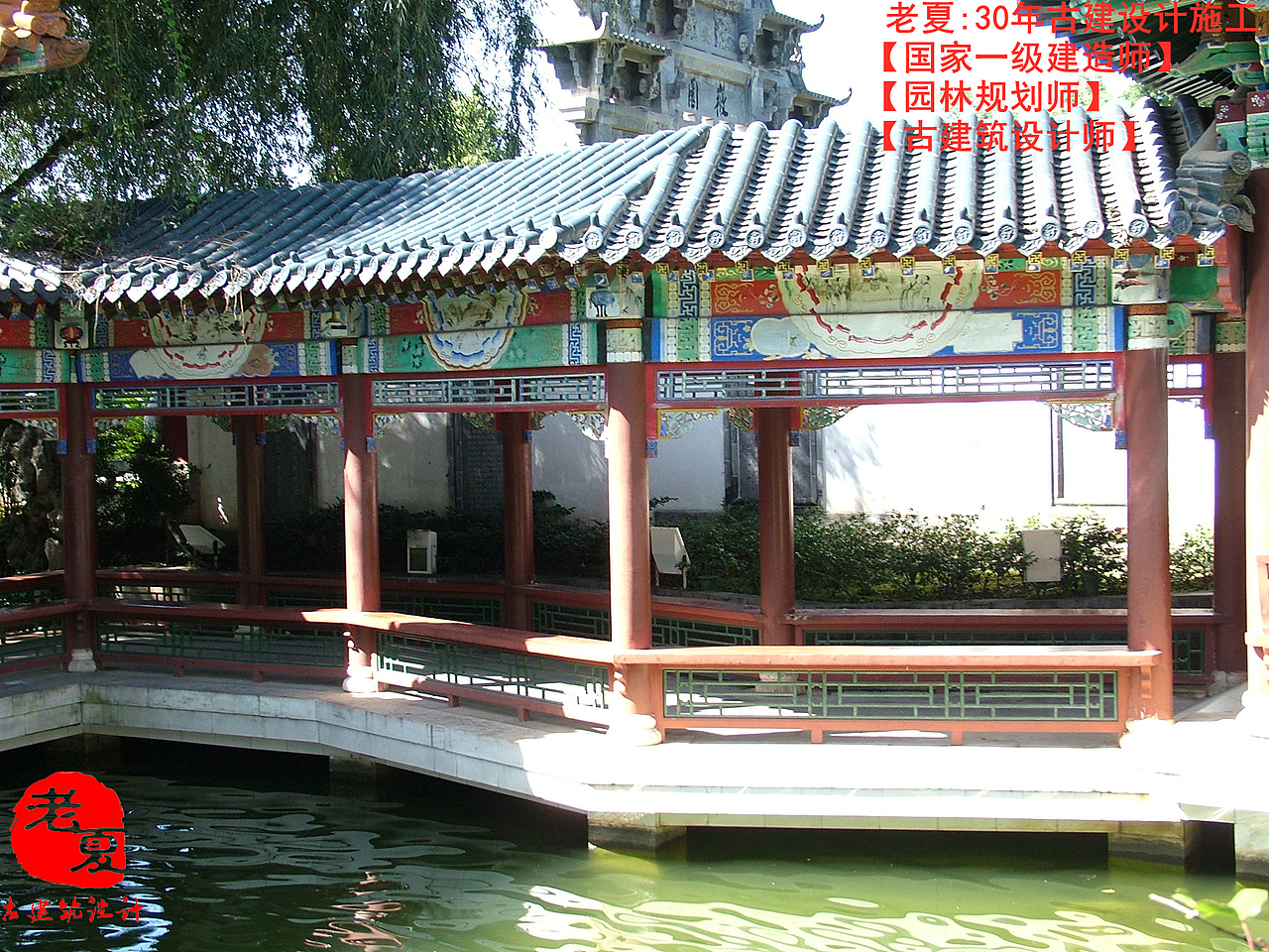 游廊施工图设计,明清风格长廊设计图,修建一个长廊要多少钱预算报价