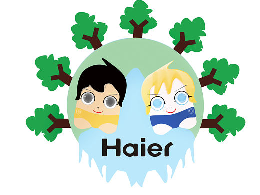 環(huán)保海爾兄弟（個(gè)人主頁(yè)-ZMzQzNDIzMg==） - 商業(yè)插畫 - 站酷設(shè)計(jì)師mania原創(chuàng)素材 - 站酷ZCOOL