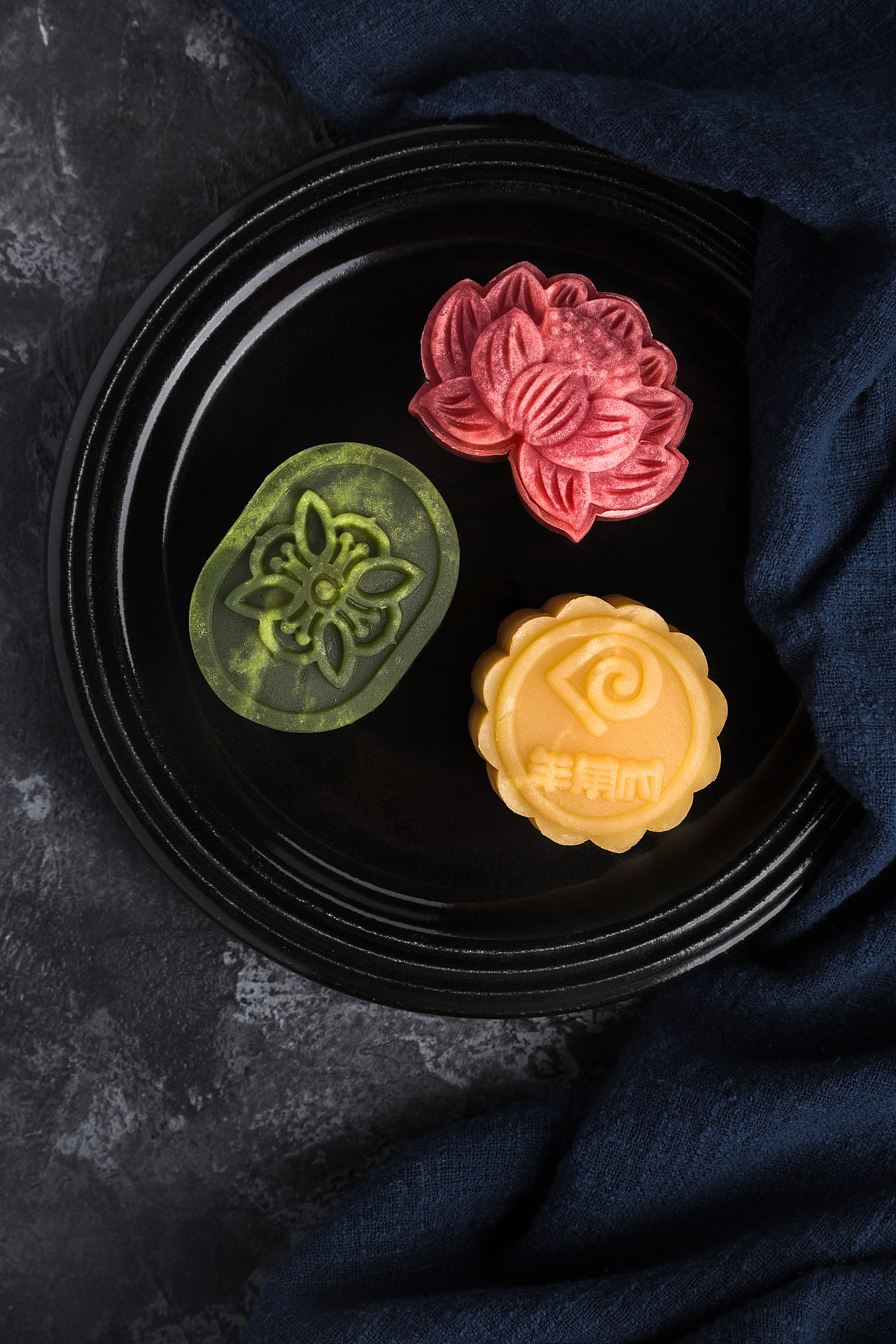 桃山皮流心月饼