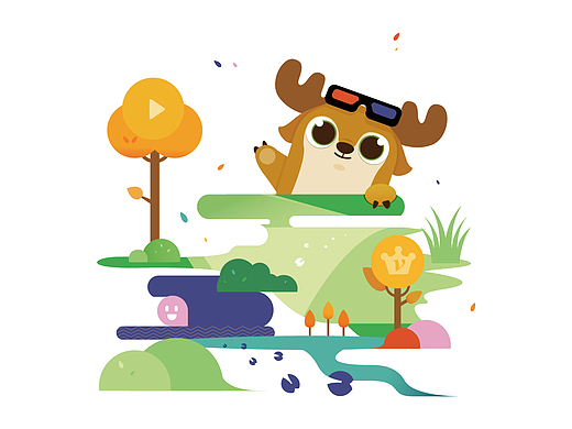 爱奇艺内刊封面插画