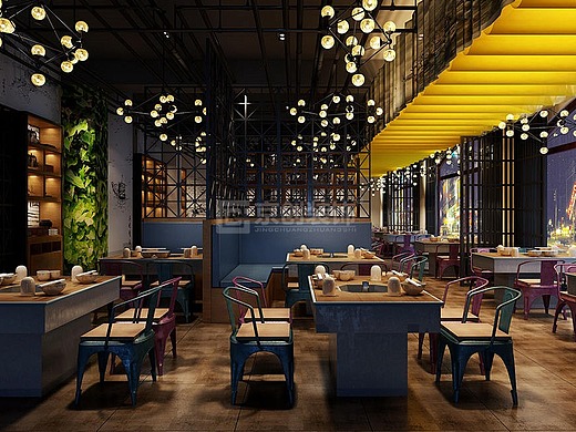 火锅店的设计装修_素材网站_图片免费下载-zcool站酷