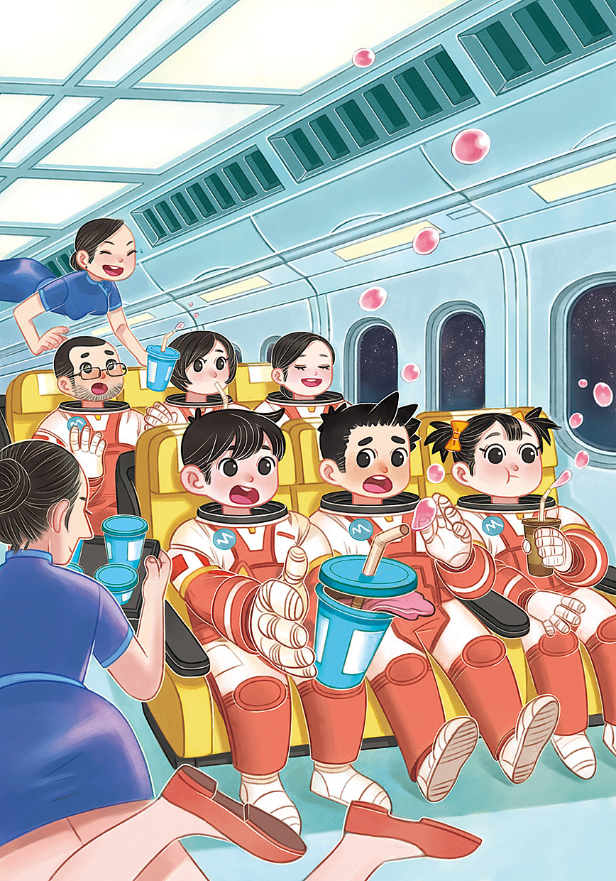 小说配图小灵通漫游未来