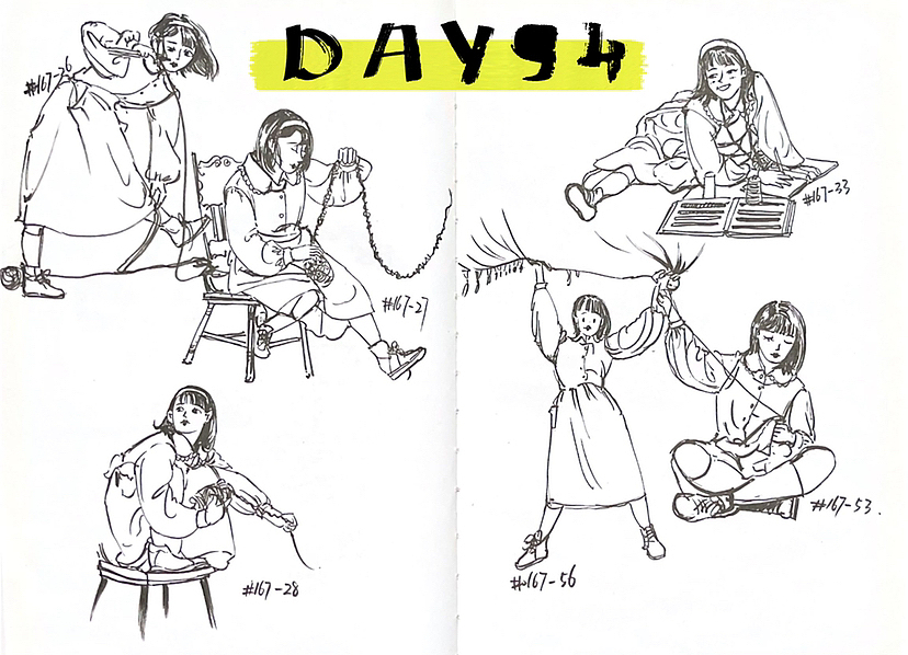 速写60天挑战第二次11月到12月（图ZMzMwMTc4MDE2） - 创作习作 - 站酷设计师易意Evelyn原创素材 - 站酷ZCOOL