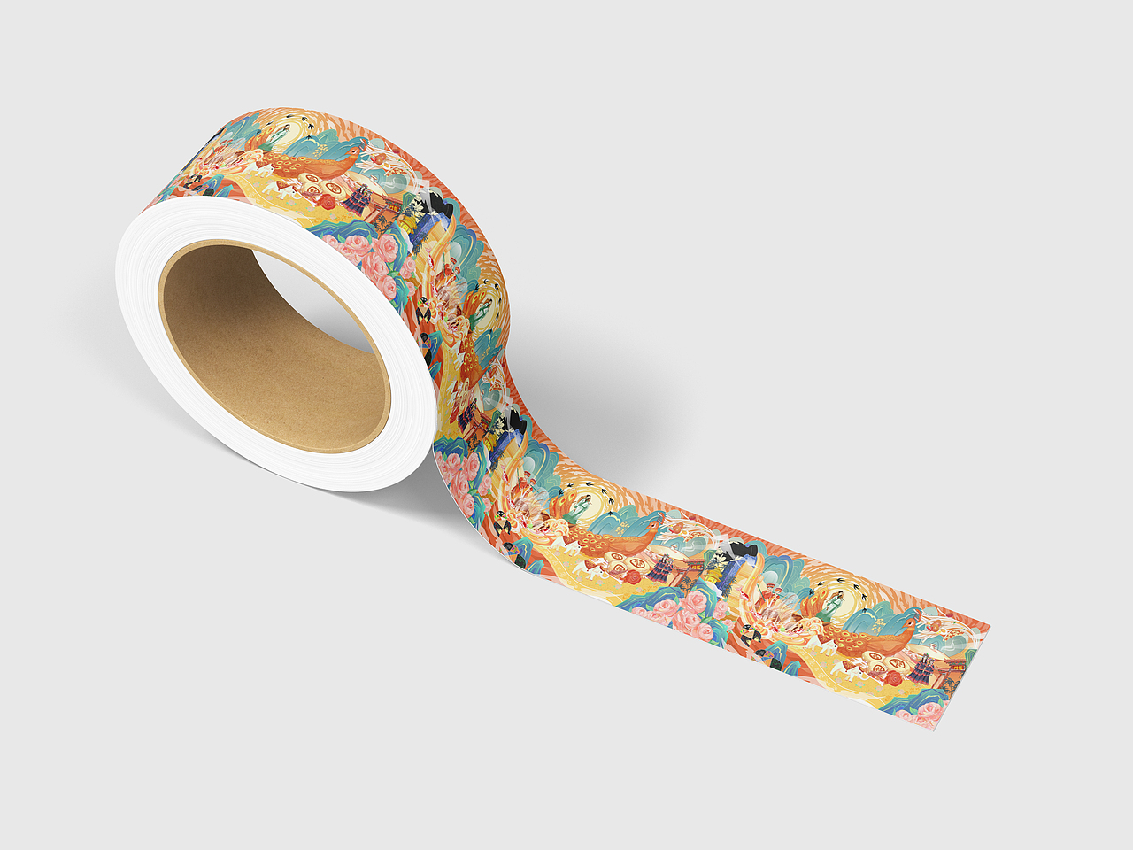 《昆明·春》国潮城市大场景插画