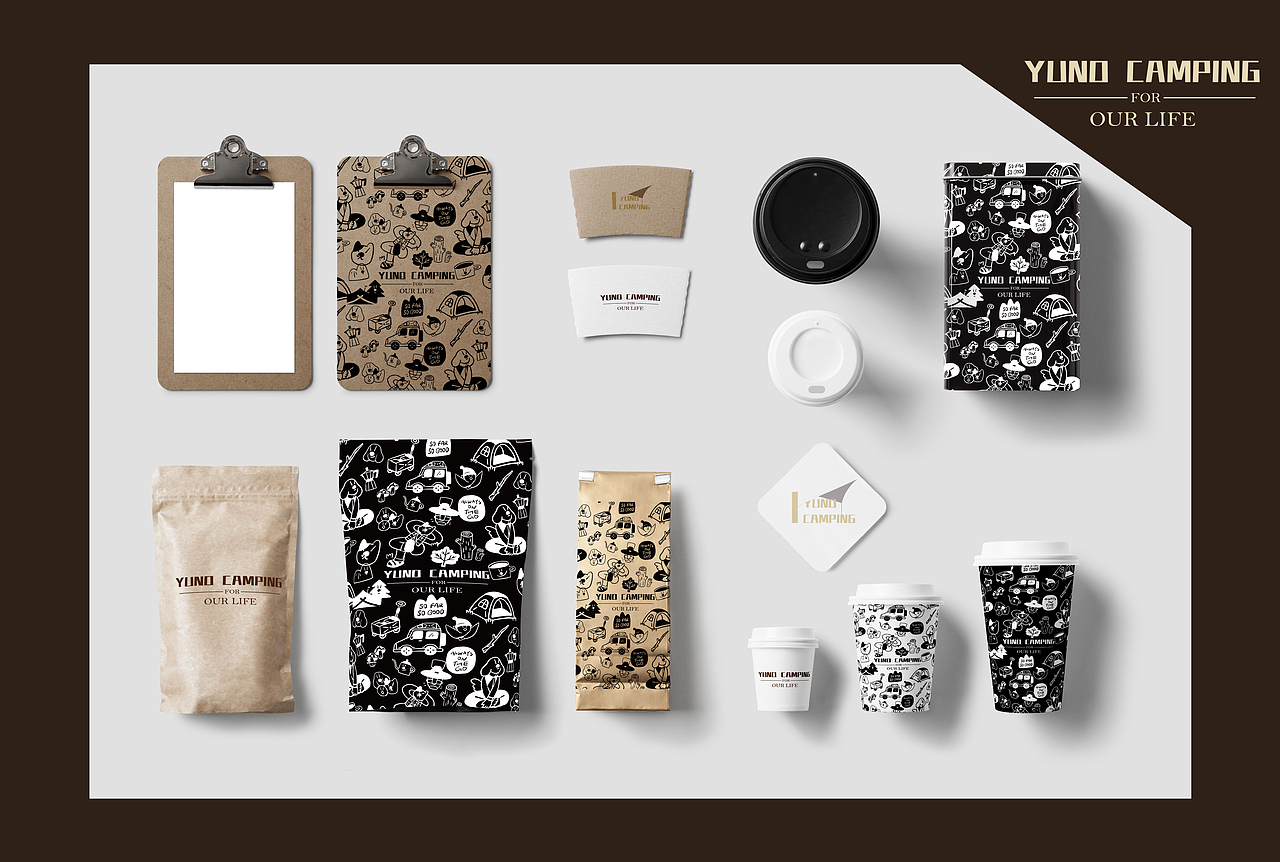 品牌设计|YUNO CAMPING（图ZMzU0MzYzMzEy） - 品牌 - 站酷设计师李老师的设计圈原创素材 - 站酷ZCOOL