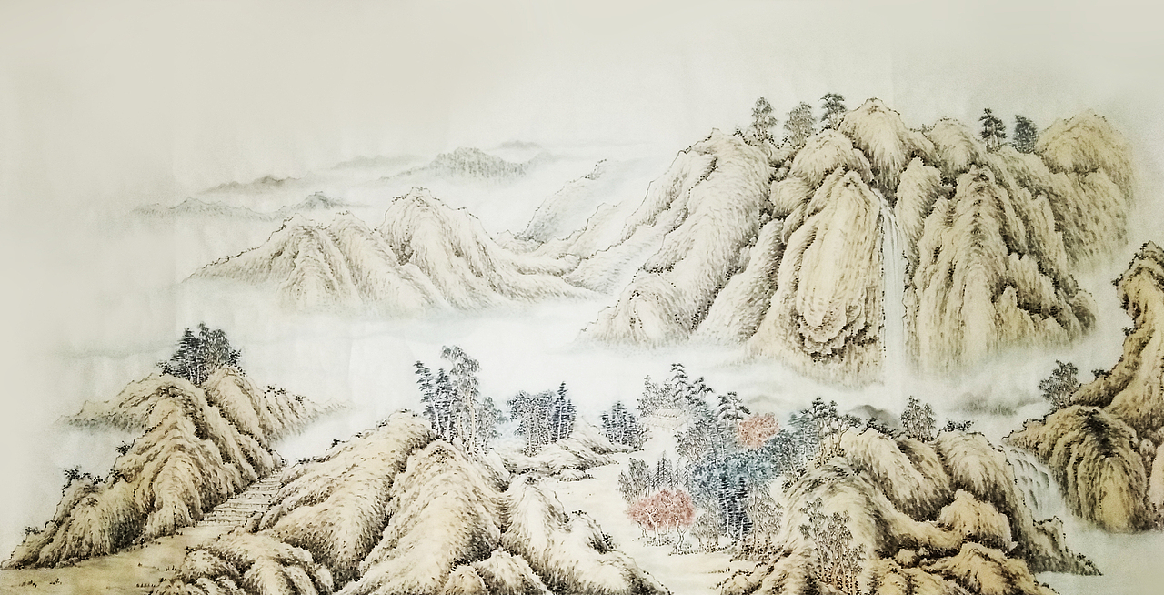 国画山水系列（图ZMTYzODkyMjYw） - 绘画 - 站酷设计师洋飞飞原创素材 - 站酷ZCOOL
