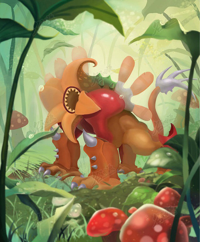 森林里的植物怪物