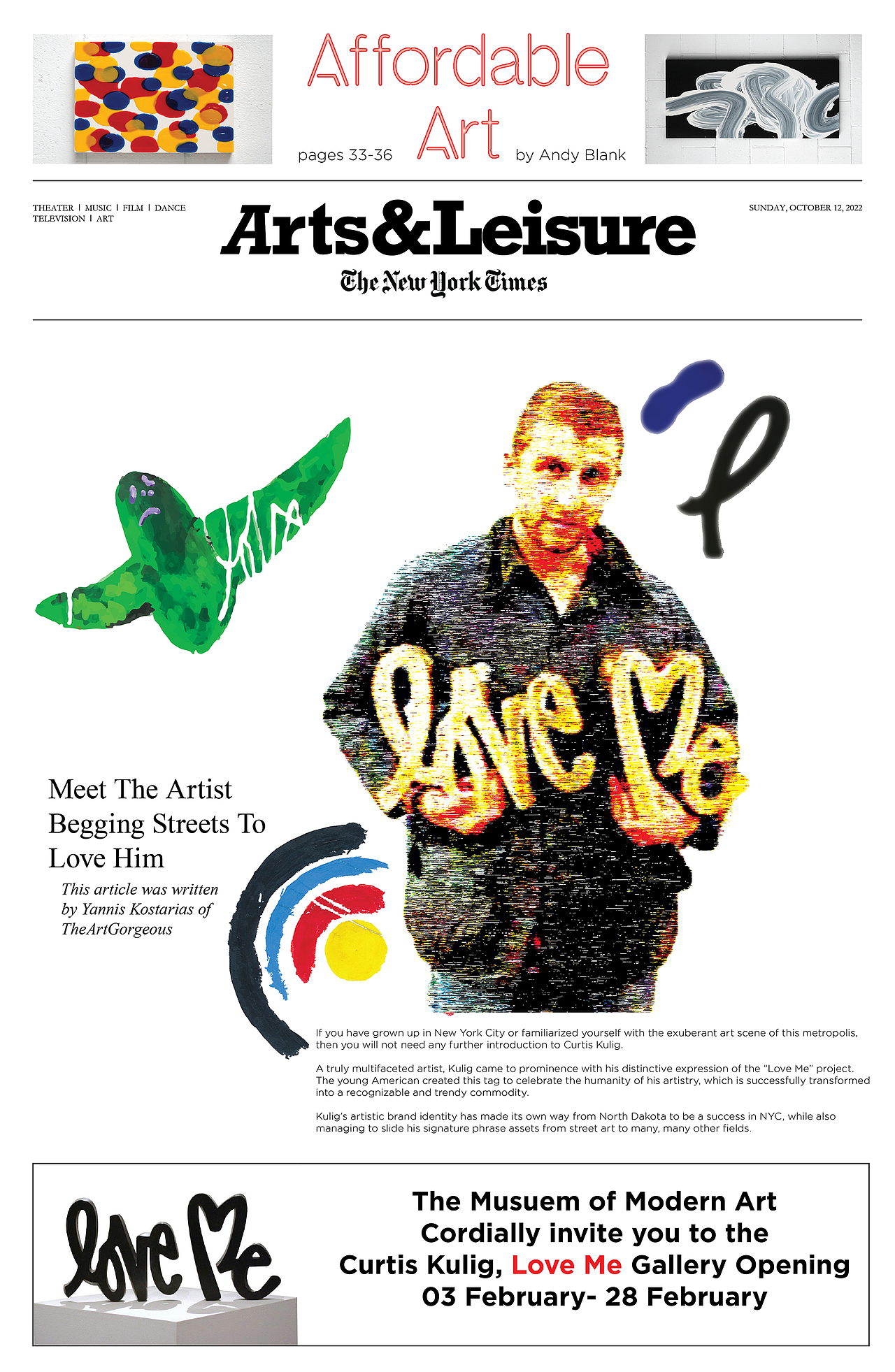 纽约时报艺术与休闲版面