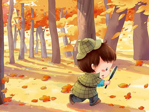 春、夏、秋、冬封面插画