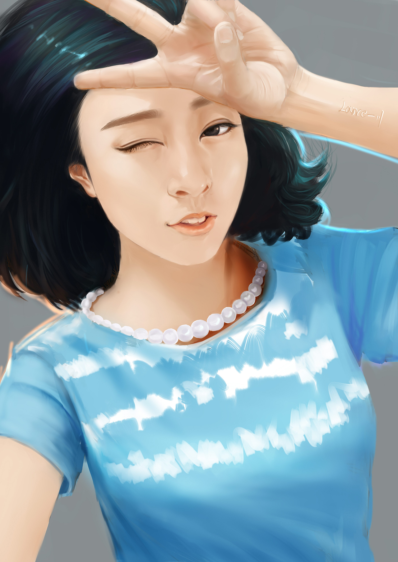 珍珠妞|插画|商业插画|梁川 - 原创作品 - 站酷 (zcool)