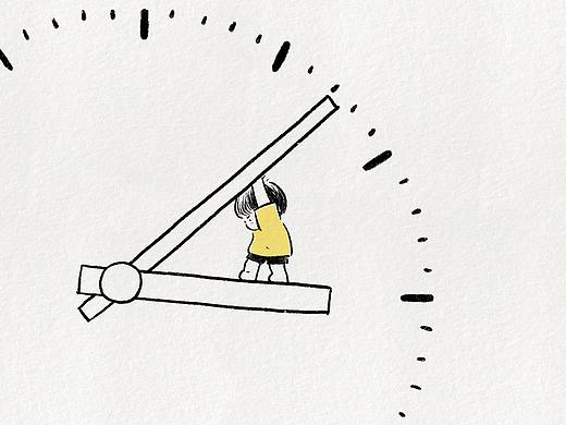 當(dāng)你試圖留住時(shí)間（個(gè)人主頁(yè)-ZNTQxNjExMTI=） - 藝術(shù)插畫 - 站酷設(shè)計(jì)師范小白哦原創(chuàng)素材 - 站酷ZCOOL