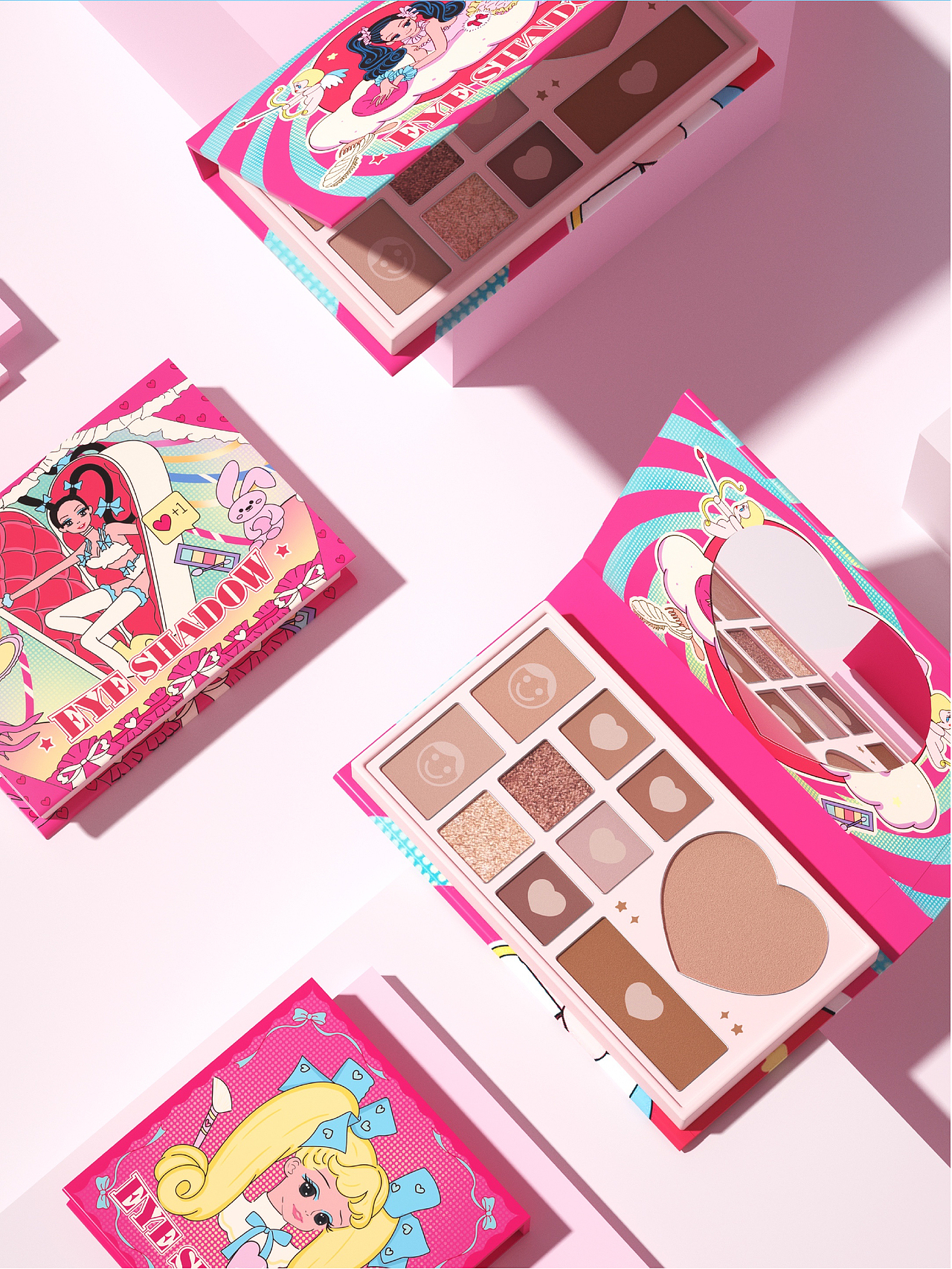 Hellolink｜彩妆品牌包装设计 眼影盘设计 插画设计（图ZMjkwOTI3NjQw） - 包装 - 站酷设计师你好美妆品牌设计原创素材 - 站酷ZCOOL