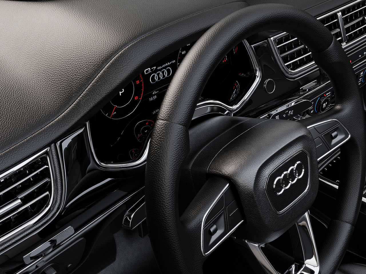 【Keyshot-Audi Q7 内饰 】Render