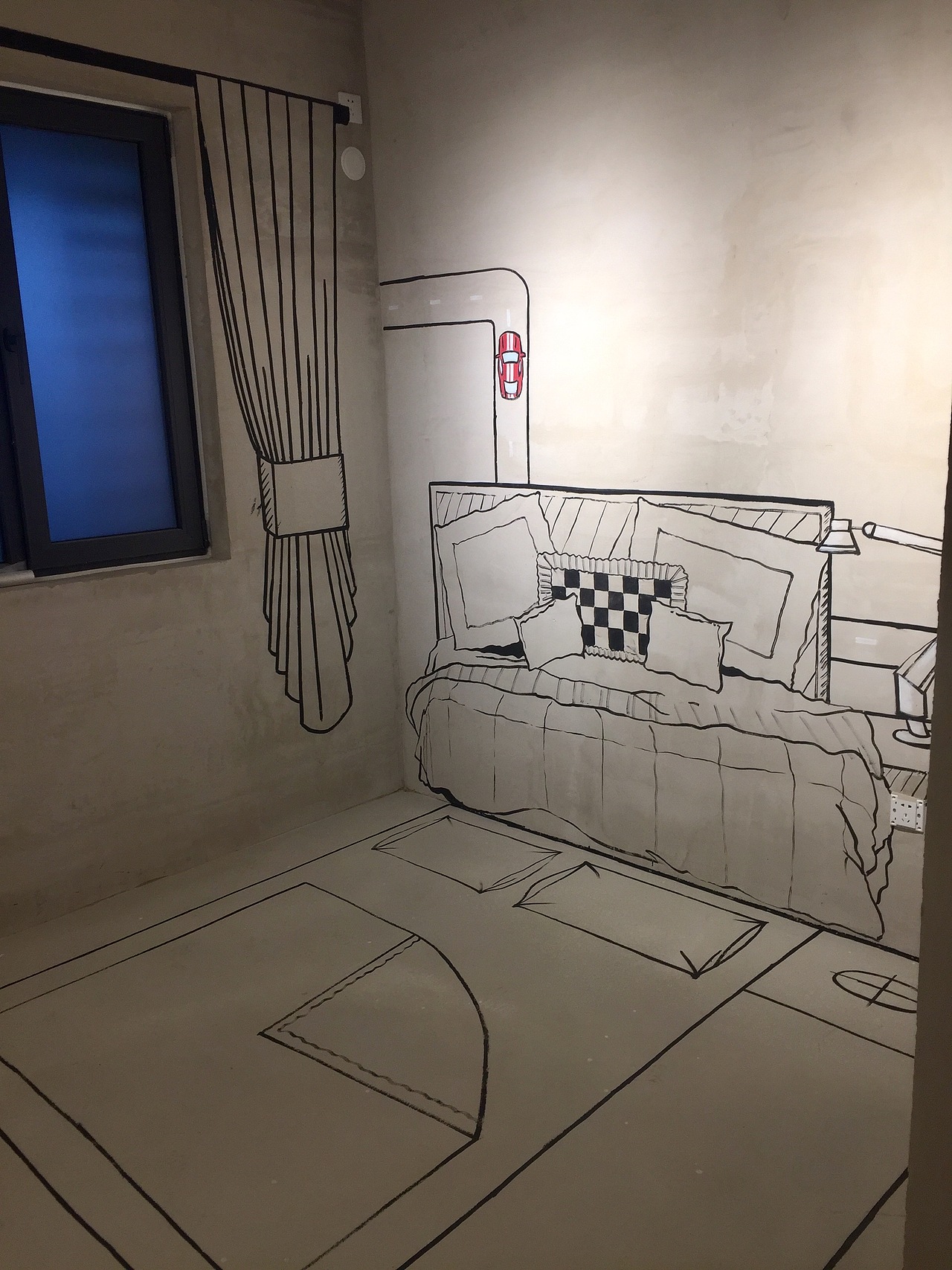 手绘房地产清水样板间墙绘【孔雀城.悦未来】_马良艺术-站酷zcool