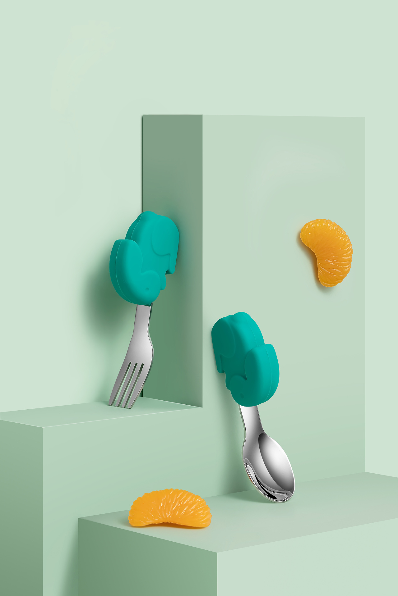 母婴叉勺组合拍摄 精修|摄影|产品摄影|上艺文化传媒 - 原创作品