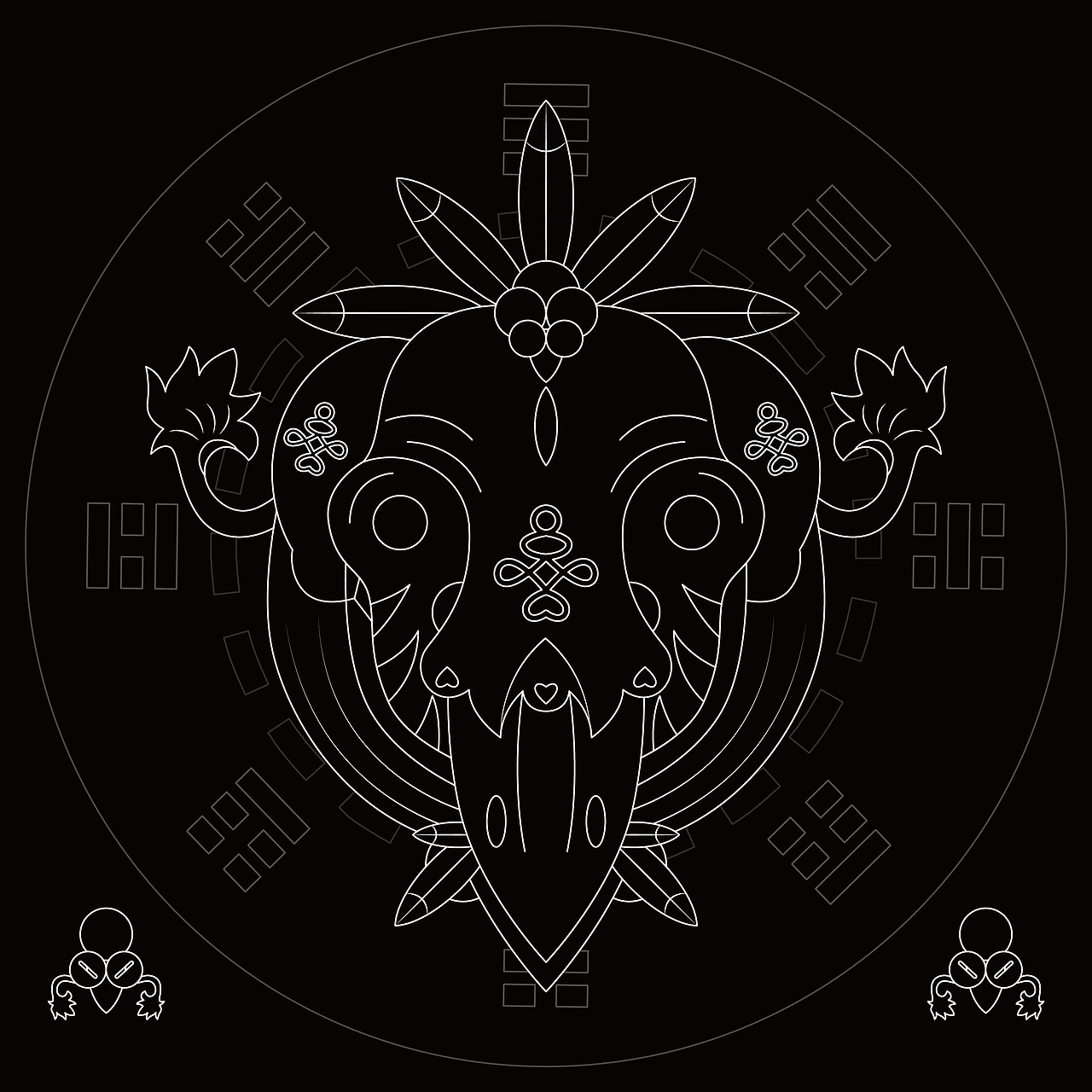 《山海经异兽·戊辰》（图ZMjgzOTU2MTk2） - 创作习作 - 站酷设计师一米九插画原创素材 - 站酷ZCOOL