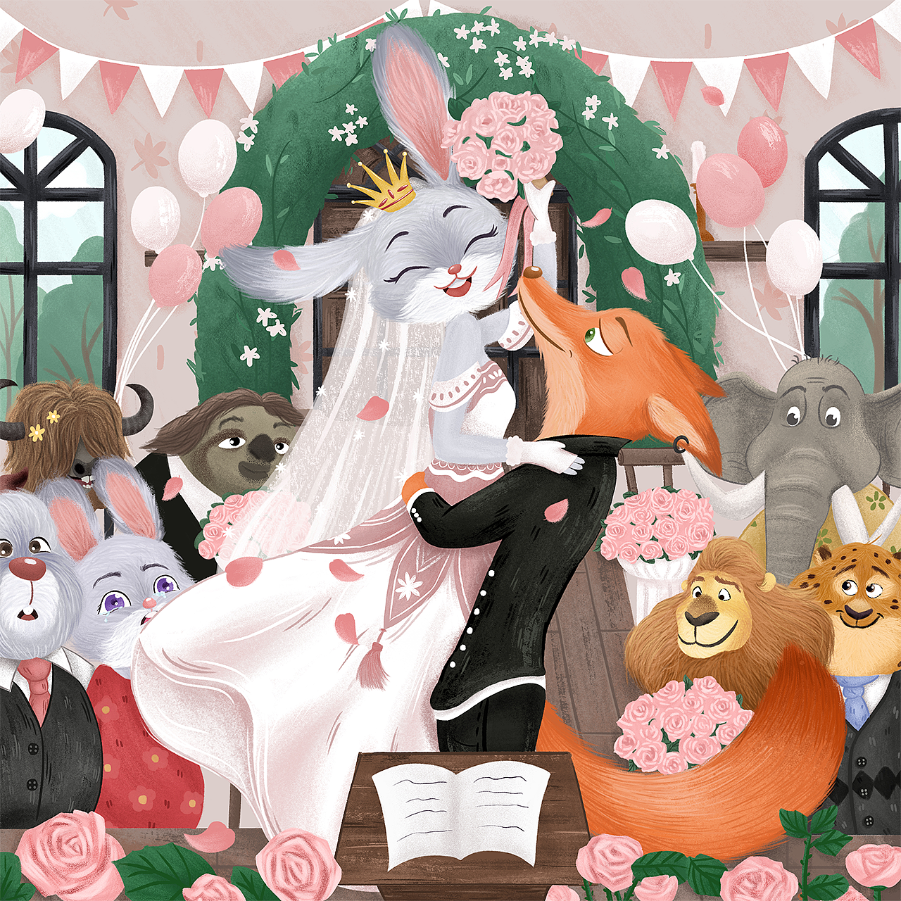 儿童插画-动物场景（图ZMjgxMTkwMjMy） - 儿童插画 - 站酷设计师喏米糯原创素材 - 站酷ZCOOL