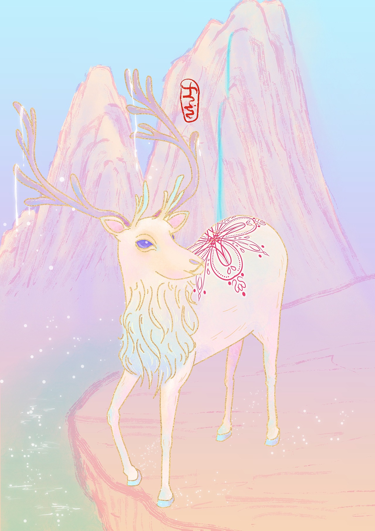 【梦幻国风】好运神兽系列（图ZMjIyNTkzNjc2） - 创作习作 - 站酷设计师Frin丫丫原创素材 - 站酷ZCOOL