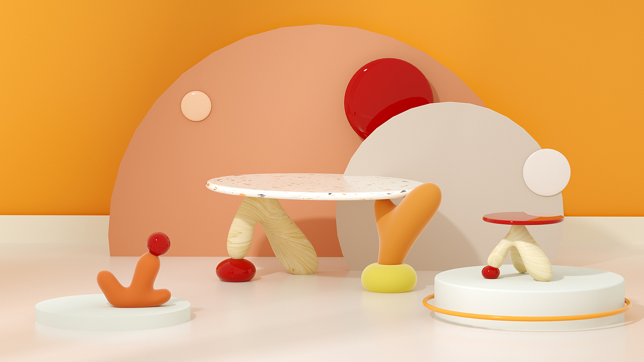 概念卡通家具设计/儿童家具/儿童卡通家居/课程作业