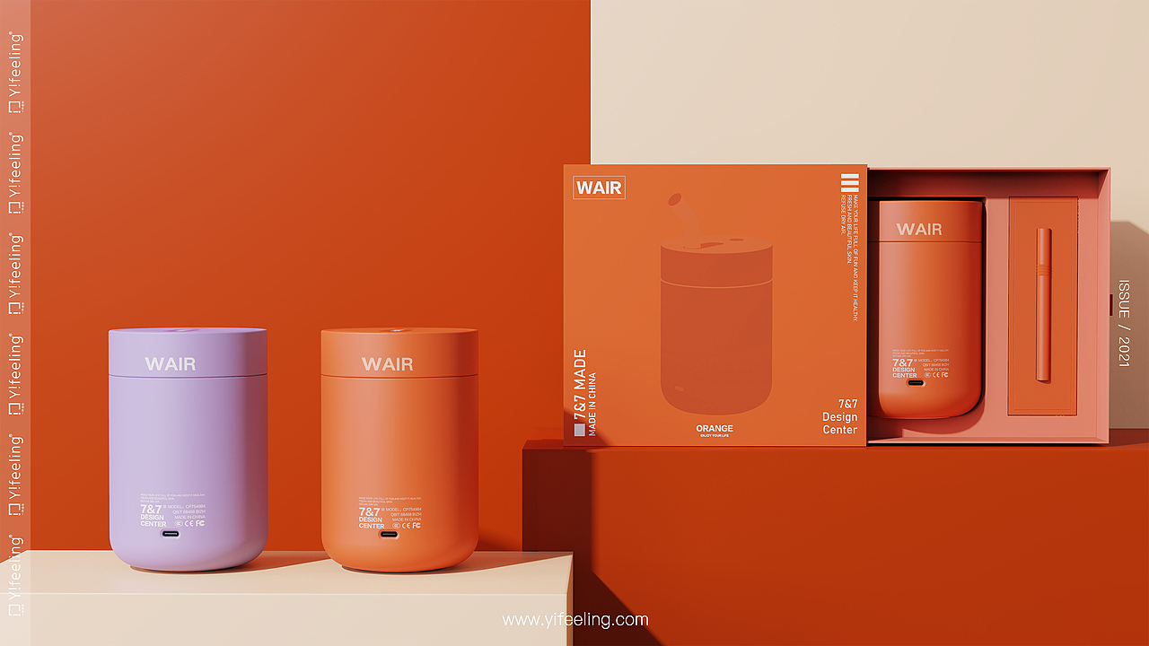 Wair humidifier-加湿器设计 Behance首页推荐作品（图ZMjUxODE0MDIw） - 电子产品 - 站酷设计师YifeelingDesign原创素材 - 站酷ZCOOL
