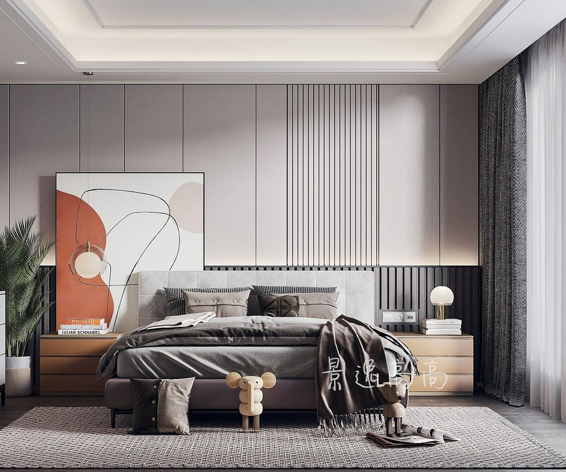 卧室合集（图ZMjg3NTc2ODQ0） - 家装设计 - 站酷设计师景逸效果图原创素材 - 站酷ZCOOL
