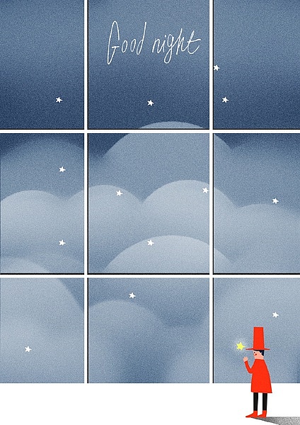 晚安集（十七）（图ZNzI4NzgyMzI=） - 商业插画 - 站酷设计师排骨chop原创素材 - 站酷ZCOOL