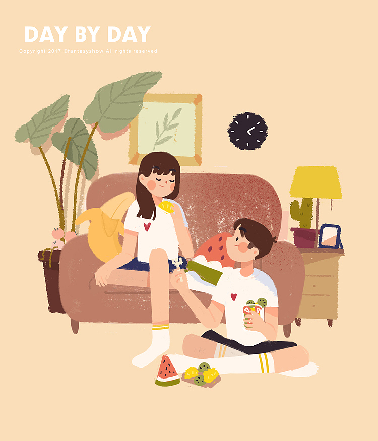 陪伴这件小事(图ZODQ1MDM2MDQ=) - 商业插画 - 站酷设计师饭太稀Fan原创素材 - 站酷ZCOOL