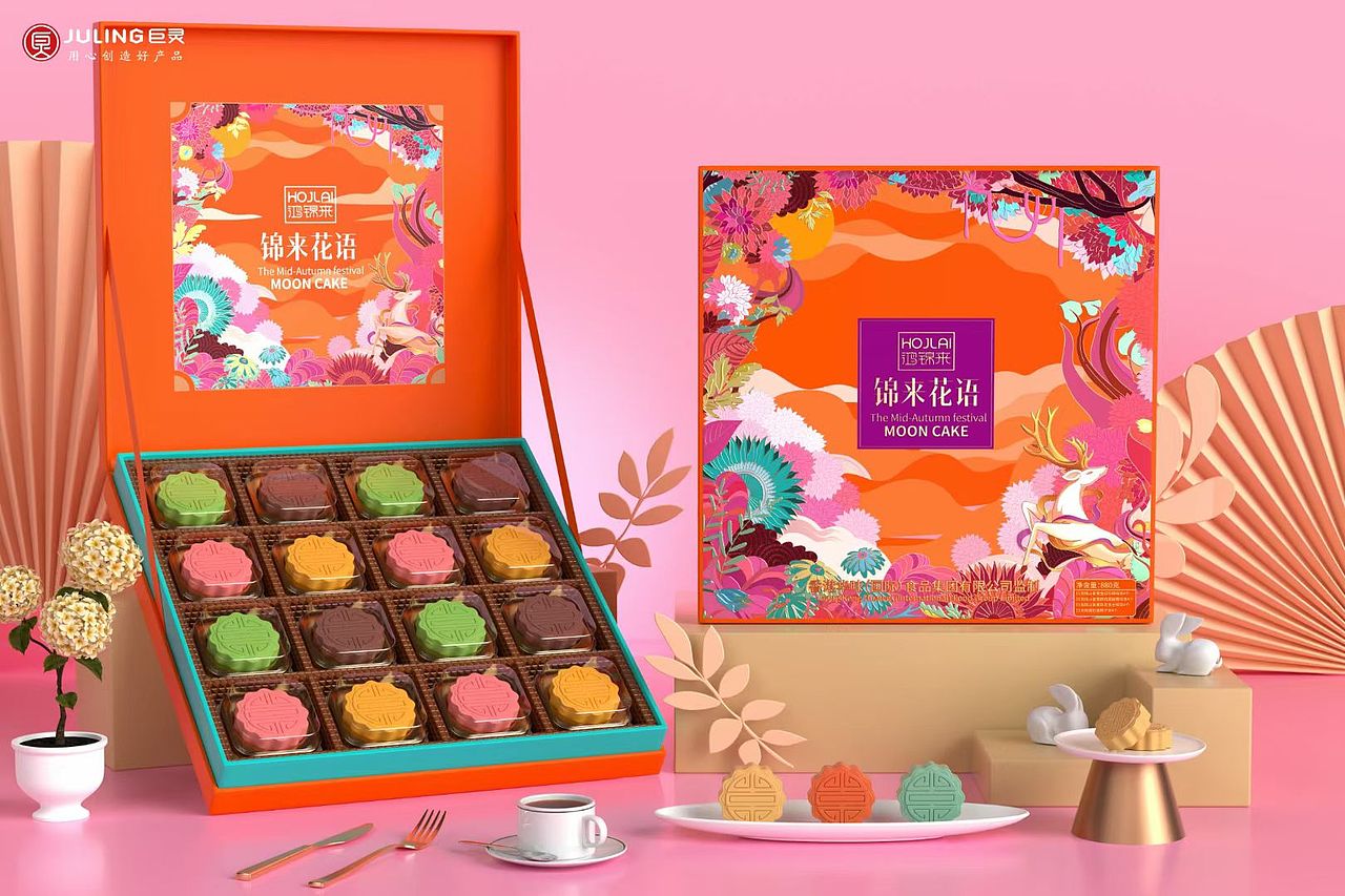 🎁 ​巨灵出品：鸿锦来·锦绣系列糕点礼盒（图ZMzQ2NTgzMTE2） - 包装 - 站酷设计师JULING巨灵设计原创素材 - 站酷ZCOOL