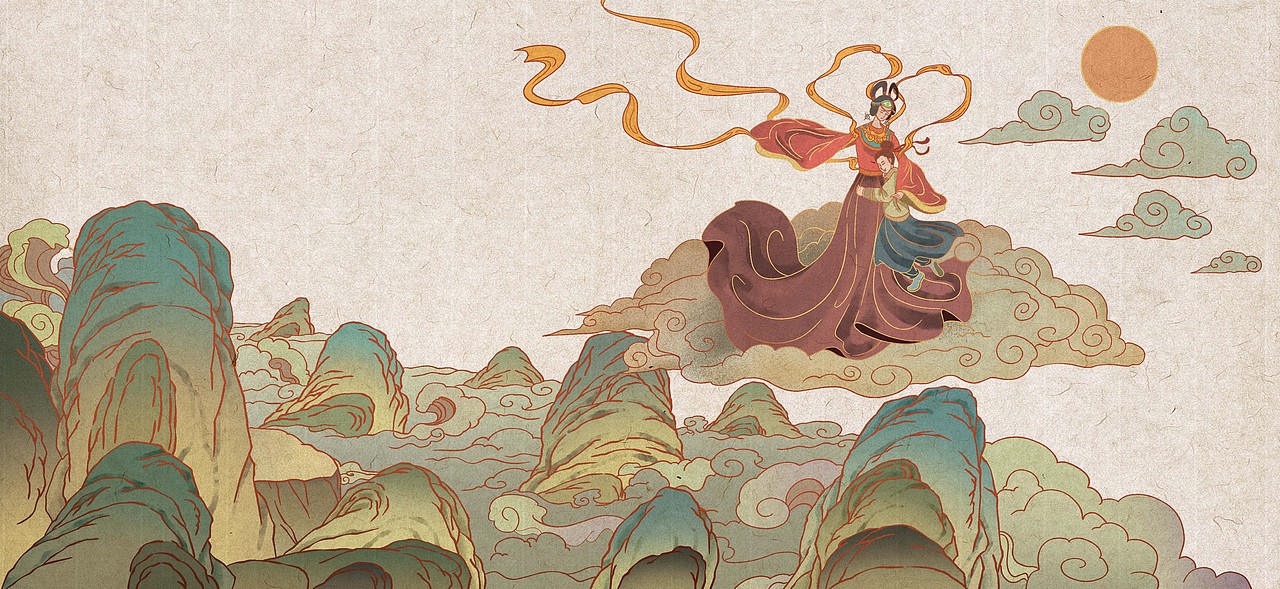 《劈山救母》绘本