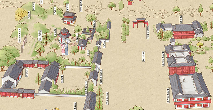 百看不厌的古风手绘地图又上新了