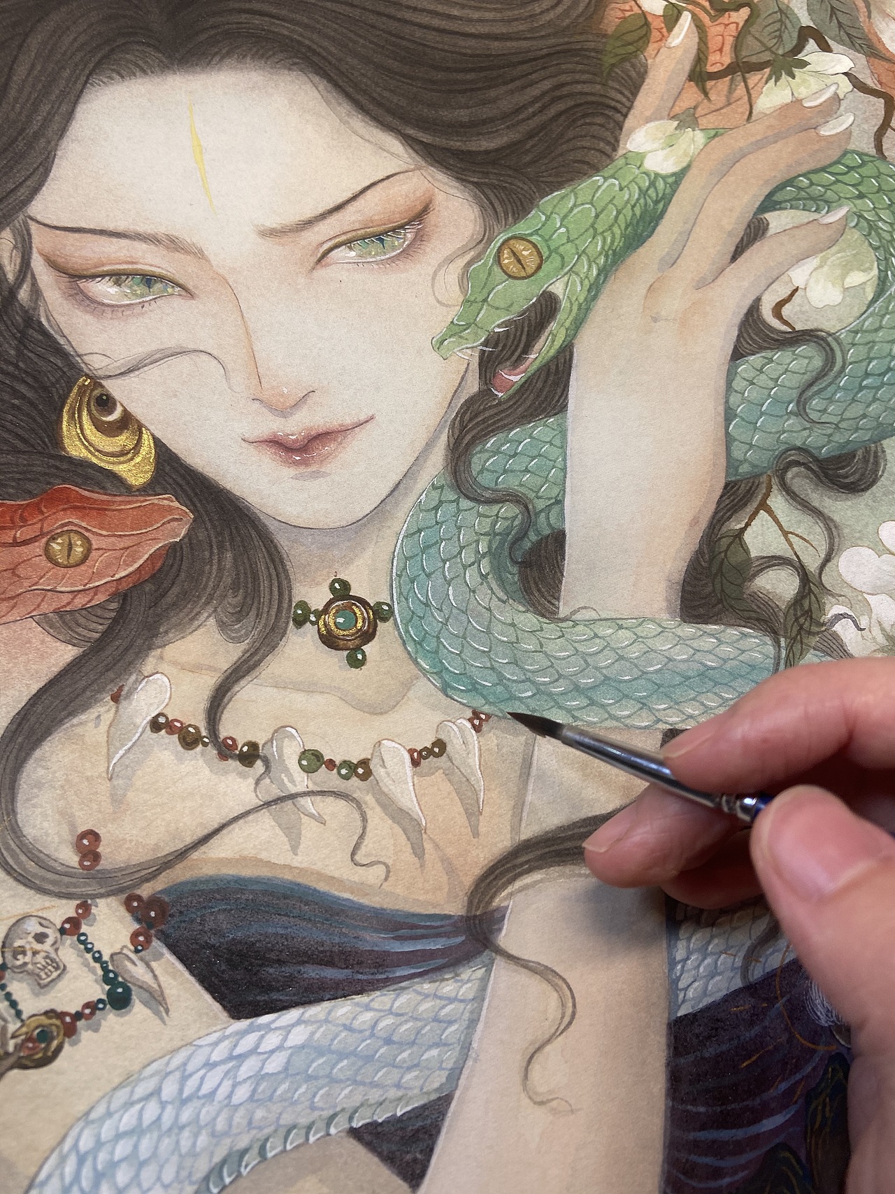 雨师妾手绘插画