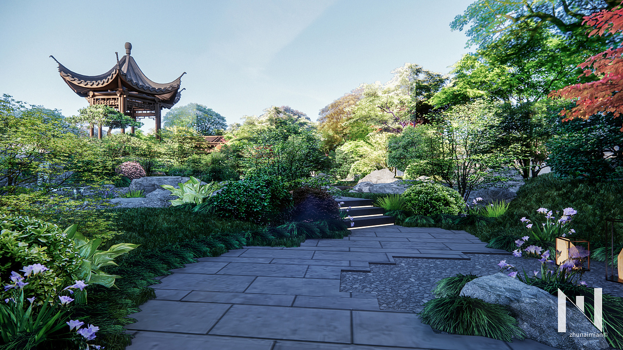 2020 04 中式住宅示范区景观