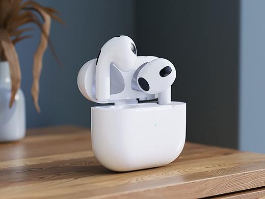 苹果耳机 Airpods 第三代 蓝牙耳机 模型渲染