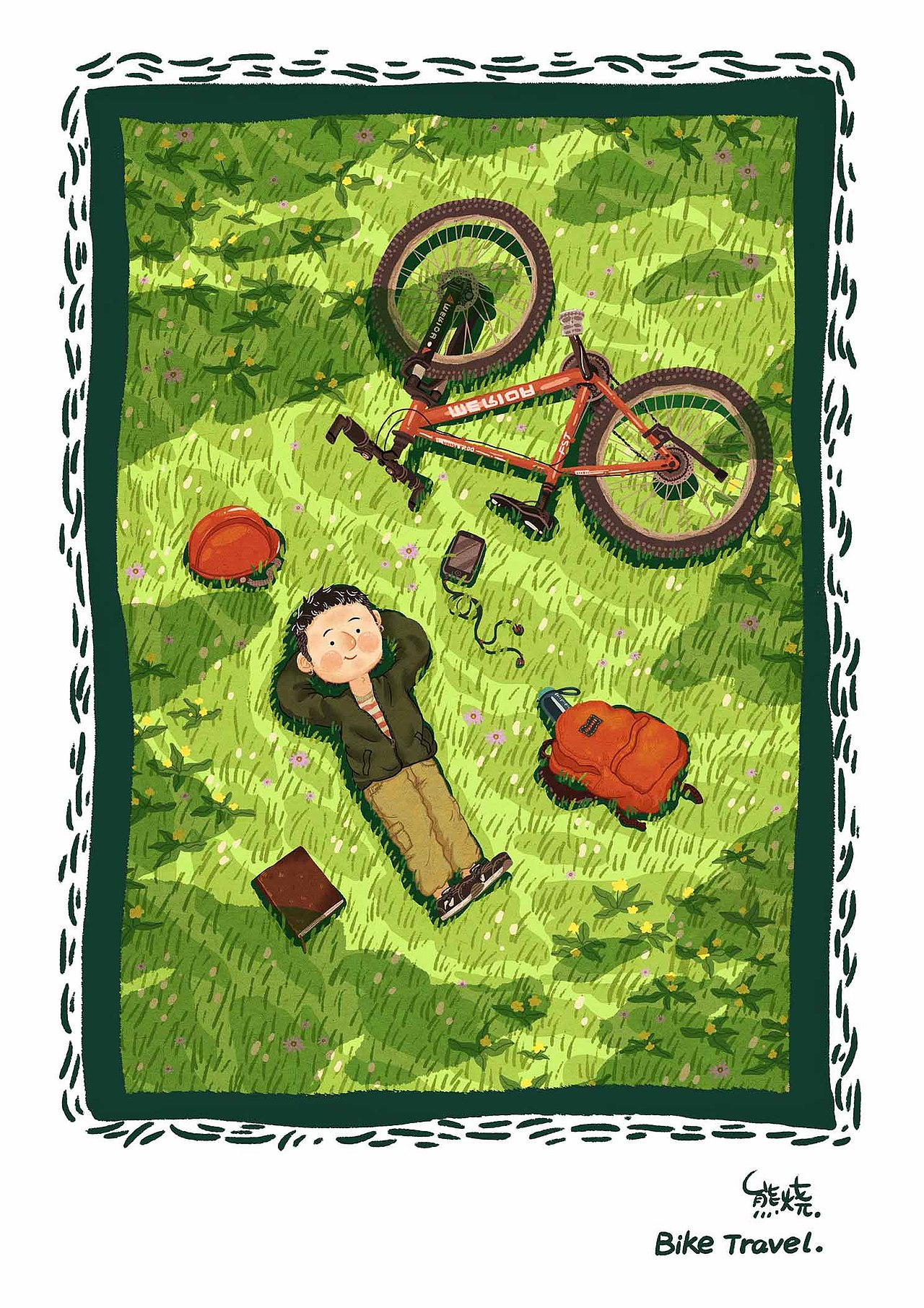 沉浸夏日系列插畫（圖ZMTc2ODQ2MzI4） - 繪本 - 站酷設(shè)計師熊燒原創(chuàng)素材 - 站酷ZCOOL