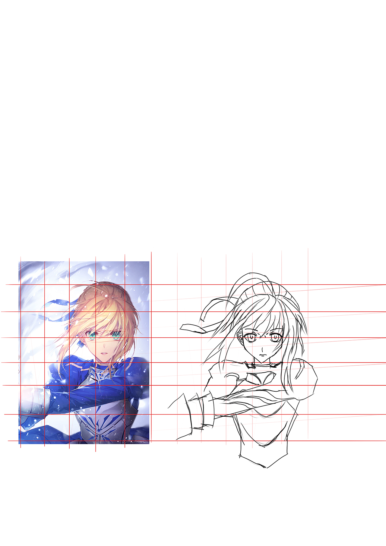 到第二年的学画记录