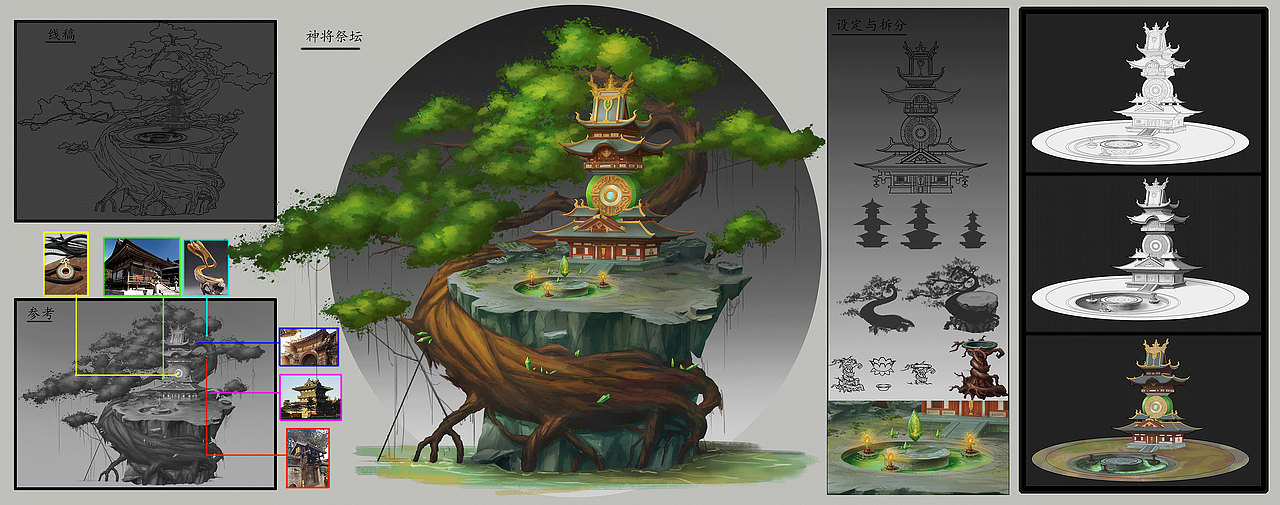 祭坛|插画|游戏原画|是浮渔呀_原创作品-站酷zcool