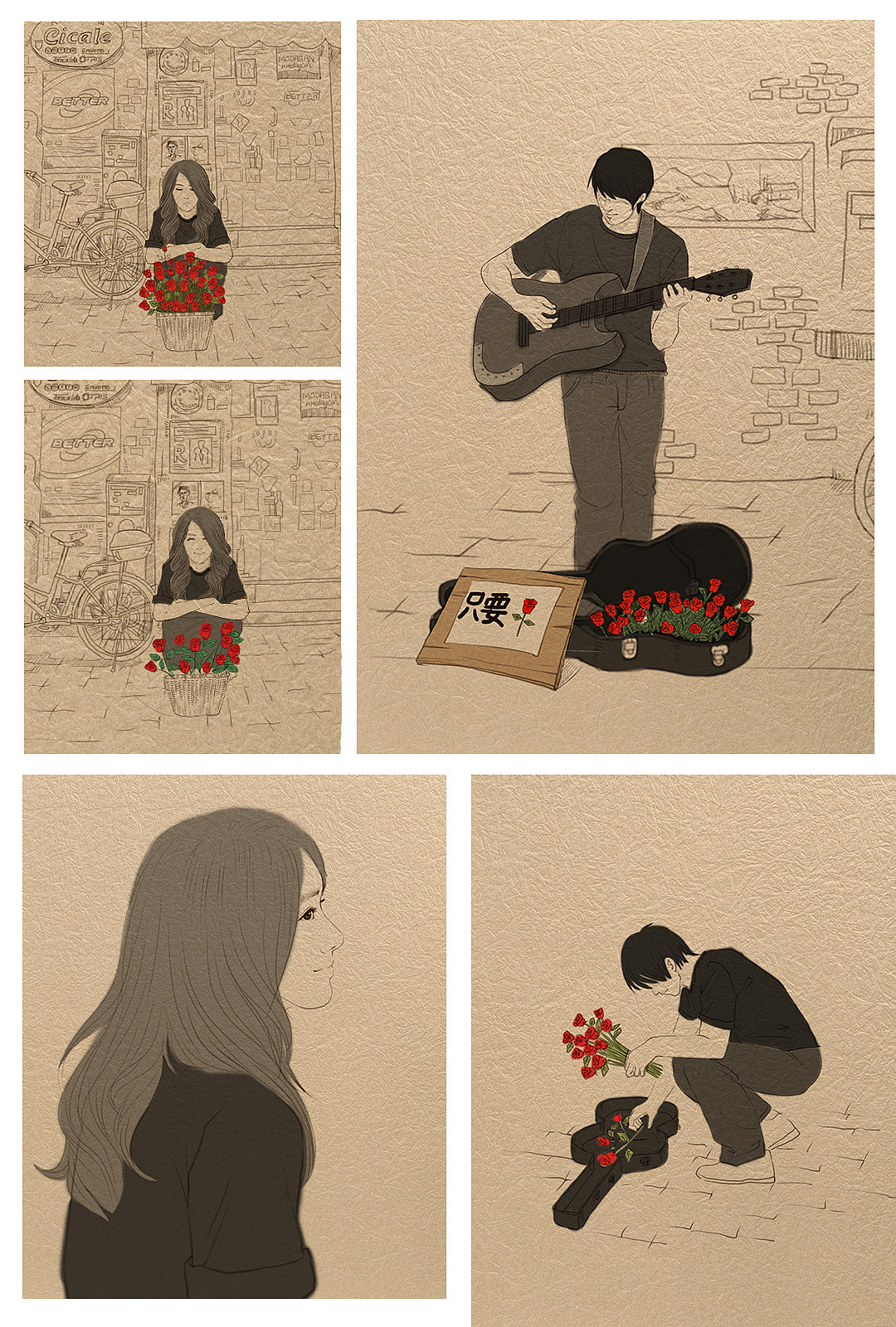 小漫画（图ZMjE1MjMxMTI=） - 商业插画 - 站酷设计师莫大杆原创素材 - 站酷ZCOOL