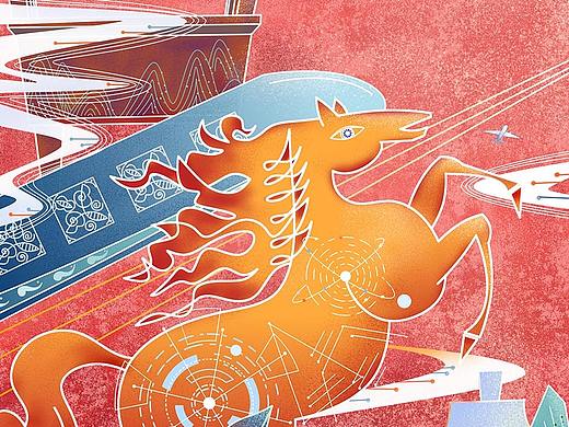 锦绣郑州城市插画