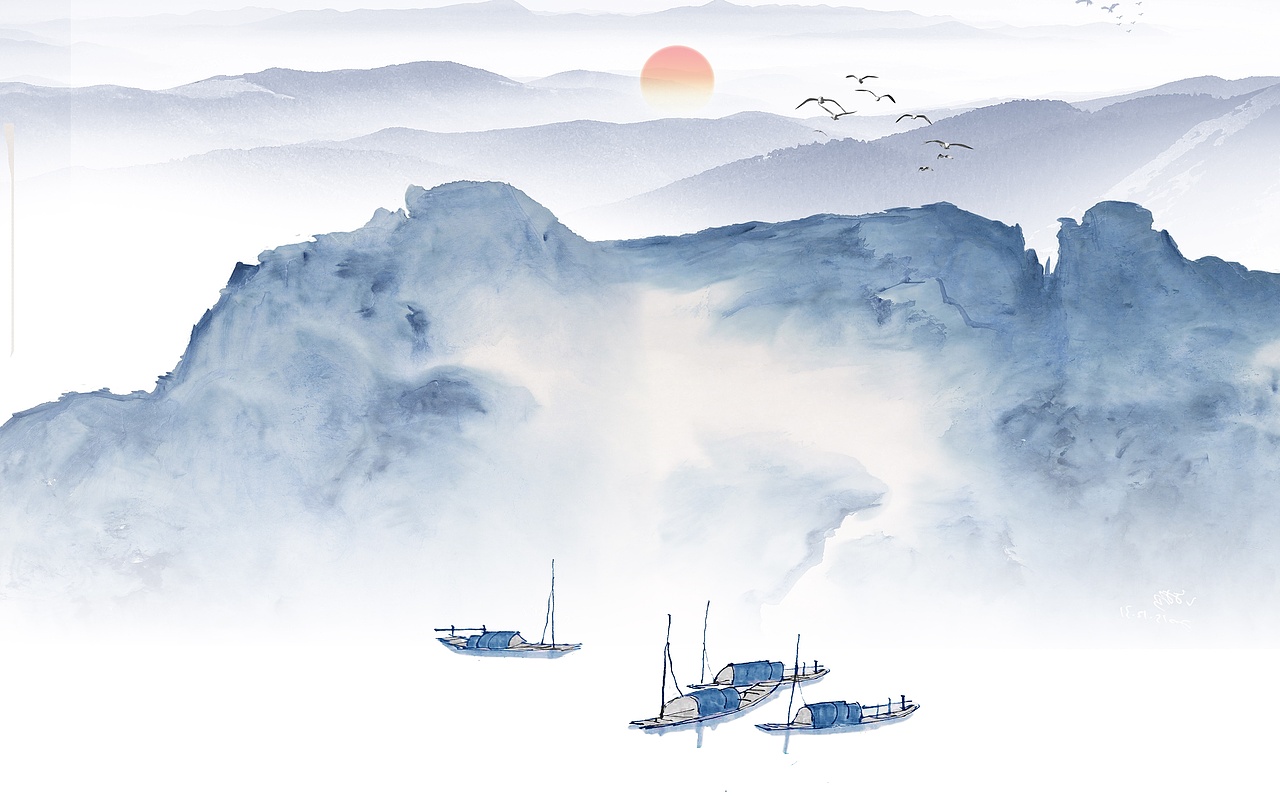 2019山水2（图ZMTY5MDA1OTMy） - 品牌 - 站酷设计师新中式纱画图库原创素材 - 站酷ZCOOL